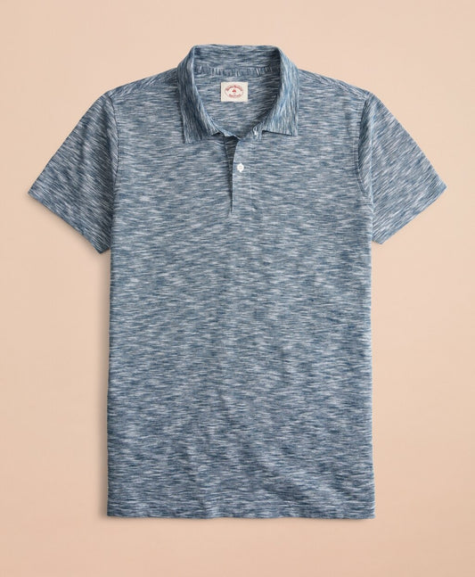 Brooks Brothers Men Feeder Stripe Slub Jersey Polo Shirt