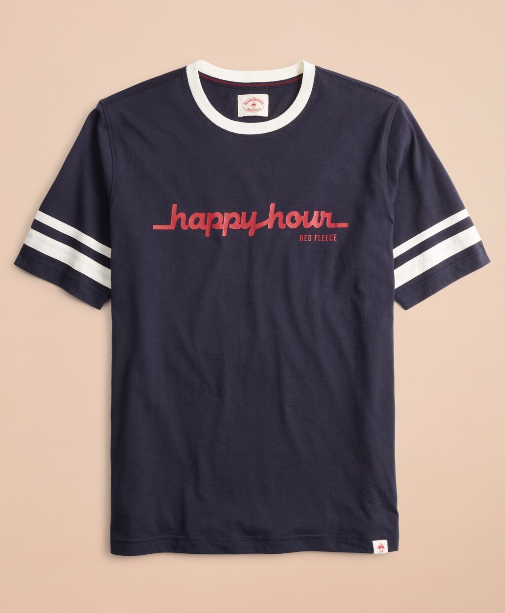 Brooks Brothers Men Happy Hour Graphic Ringer T-Shirt