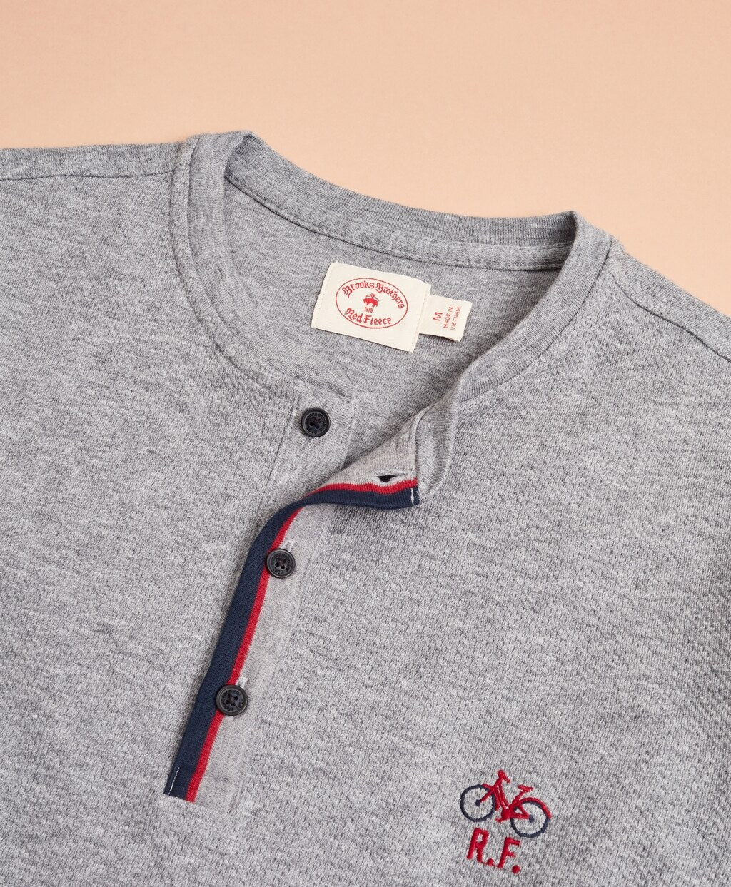 Brooks Brothers Men Double-Knit Jacquard Henley