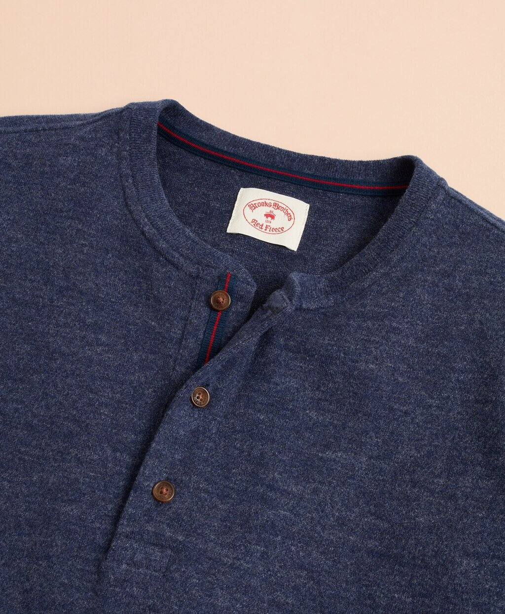 Brooks Brothers Men Cotton Jersey Long-Sleeve Henley