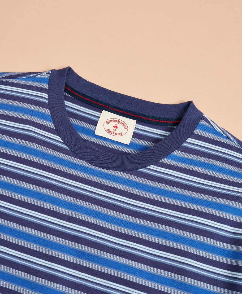 Brooks Brothers Men Multi-Stripe Cotton Jersey T-Shirt