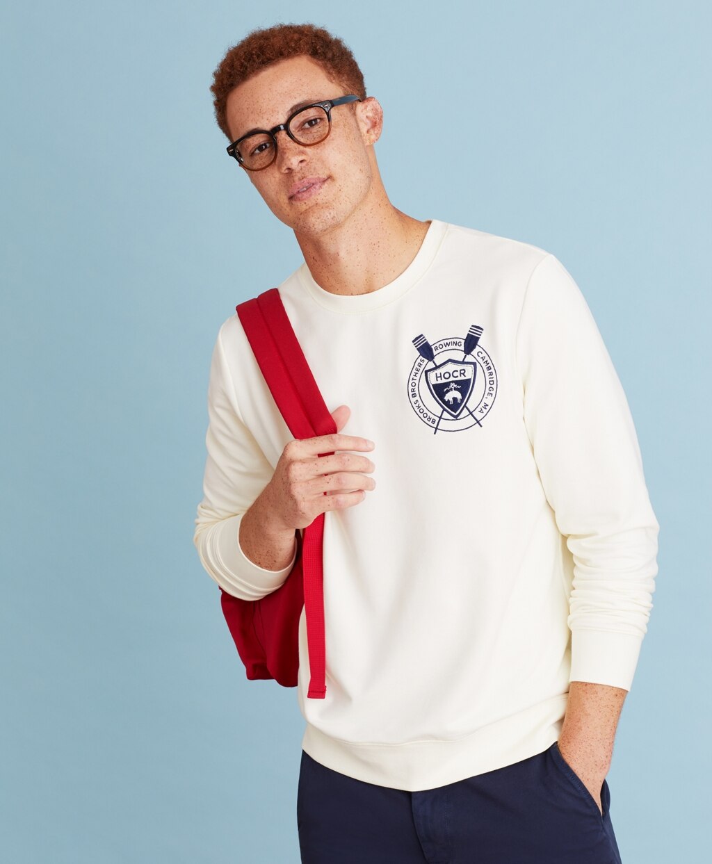 Brooks Brothers Men Head Of The Charles® Regatta French Terry Lightweight Sweatshirt