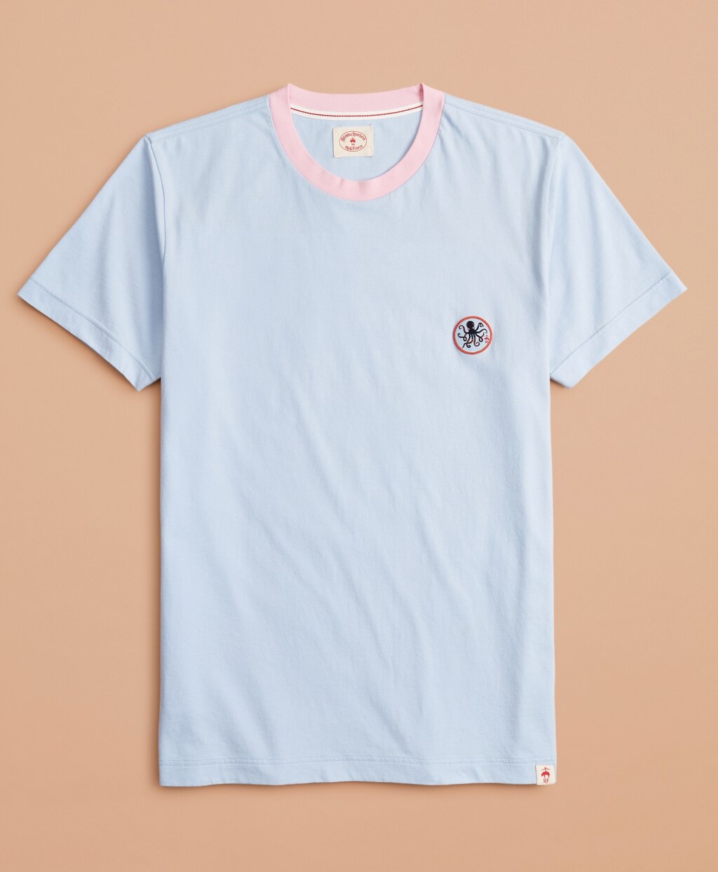 Brooks Brothers Men Cotton Octopus Patch T-Shirt