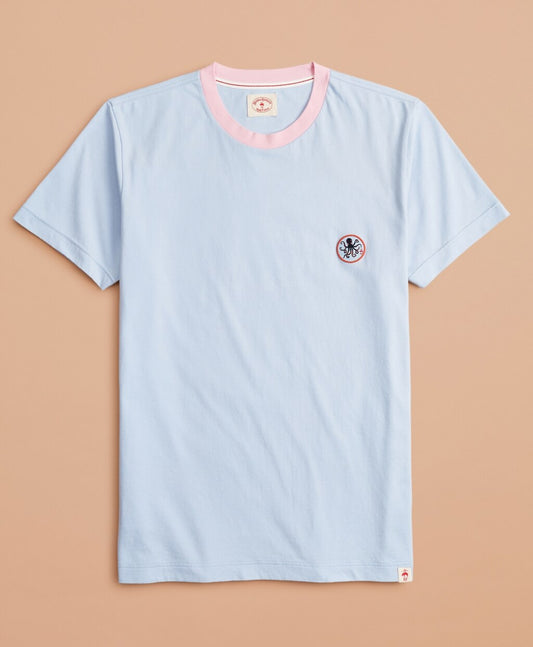 Brooks Brothers Men Cotton Octopus Patch T-Shirt