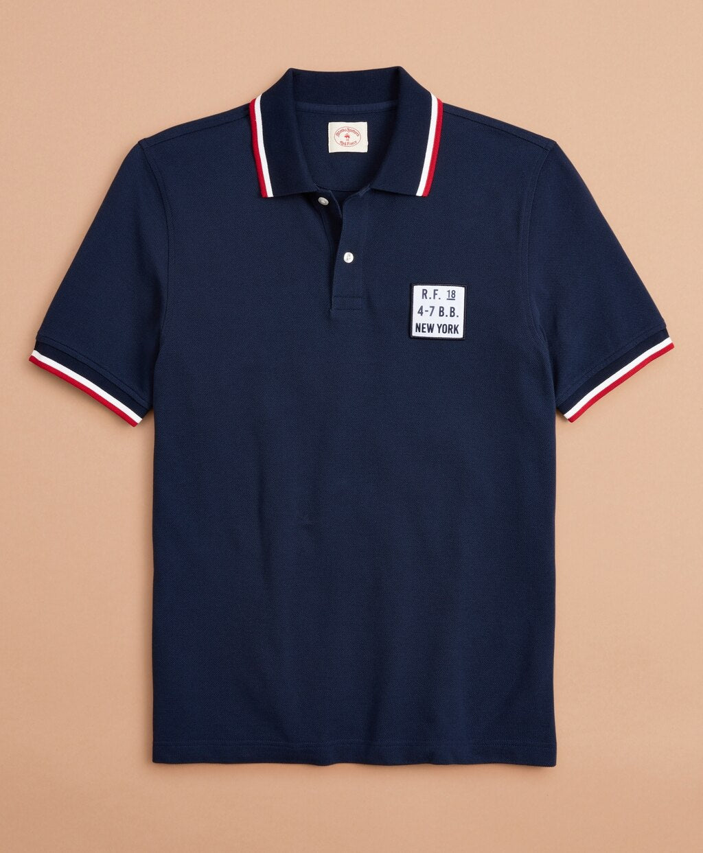 Brooks Brothers Men Cotton Pique Patch Polo Shirt