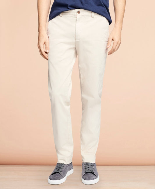 Brooks Brothers Men Garment-Dyed Stretch Chinos