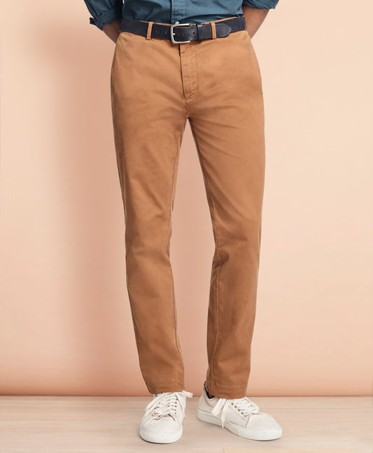 Brooks Brothers Men Slim-Fit Garment-Dyed Stretch Chinos