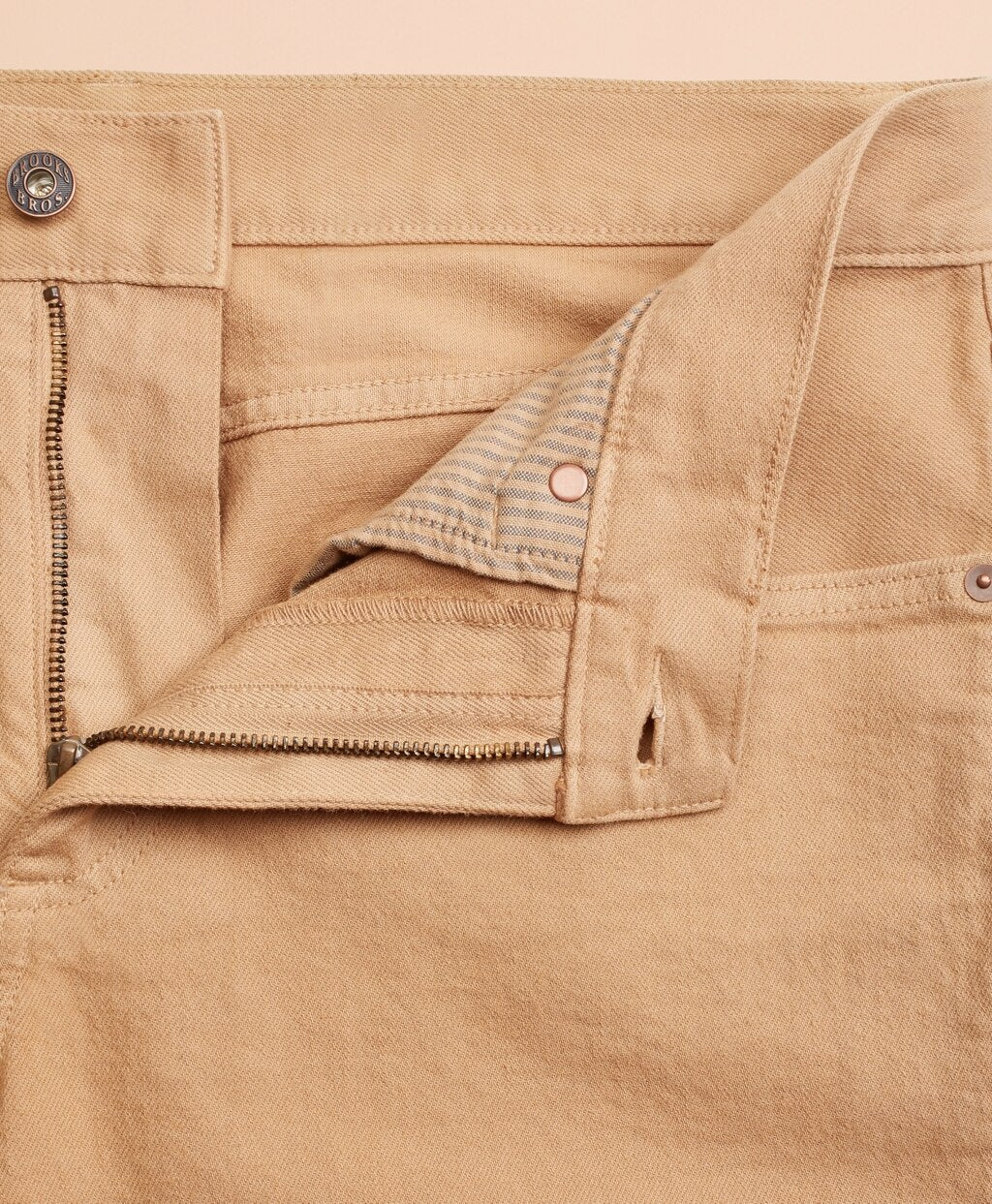 Brooks Brothers Men Five-Pocket Garment-Dyed Jeans