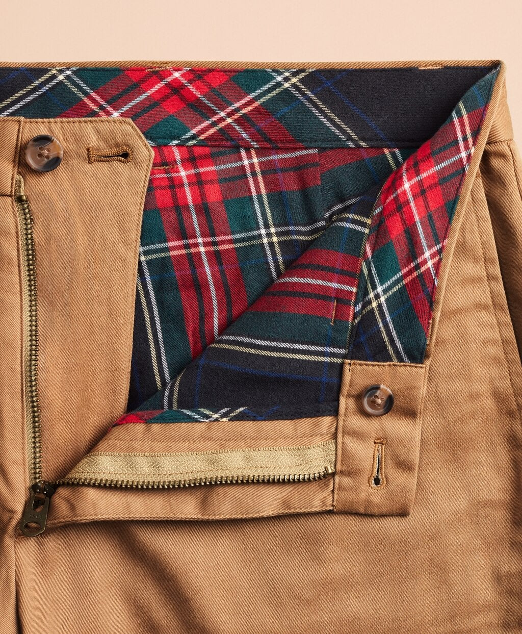 Brooks Brothers Men Flannel-Lined Chinos