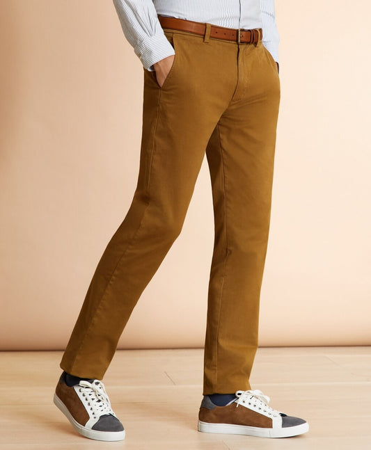 Brooks Brothers Men Garment-Dyed Stretch Chinos