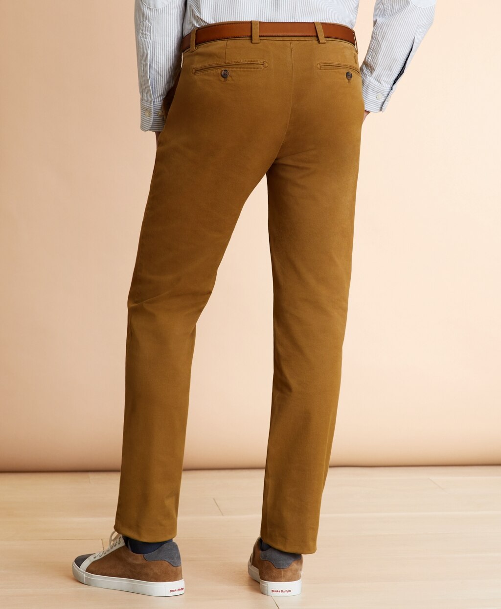 Brooks Brothers Men Garment-Dyed Stretch Chinos