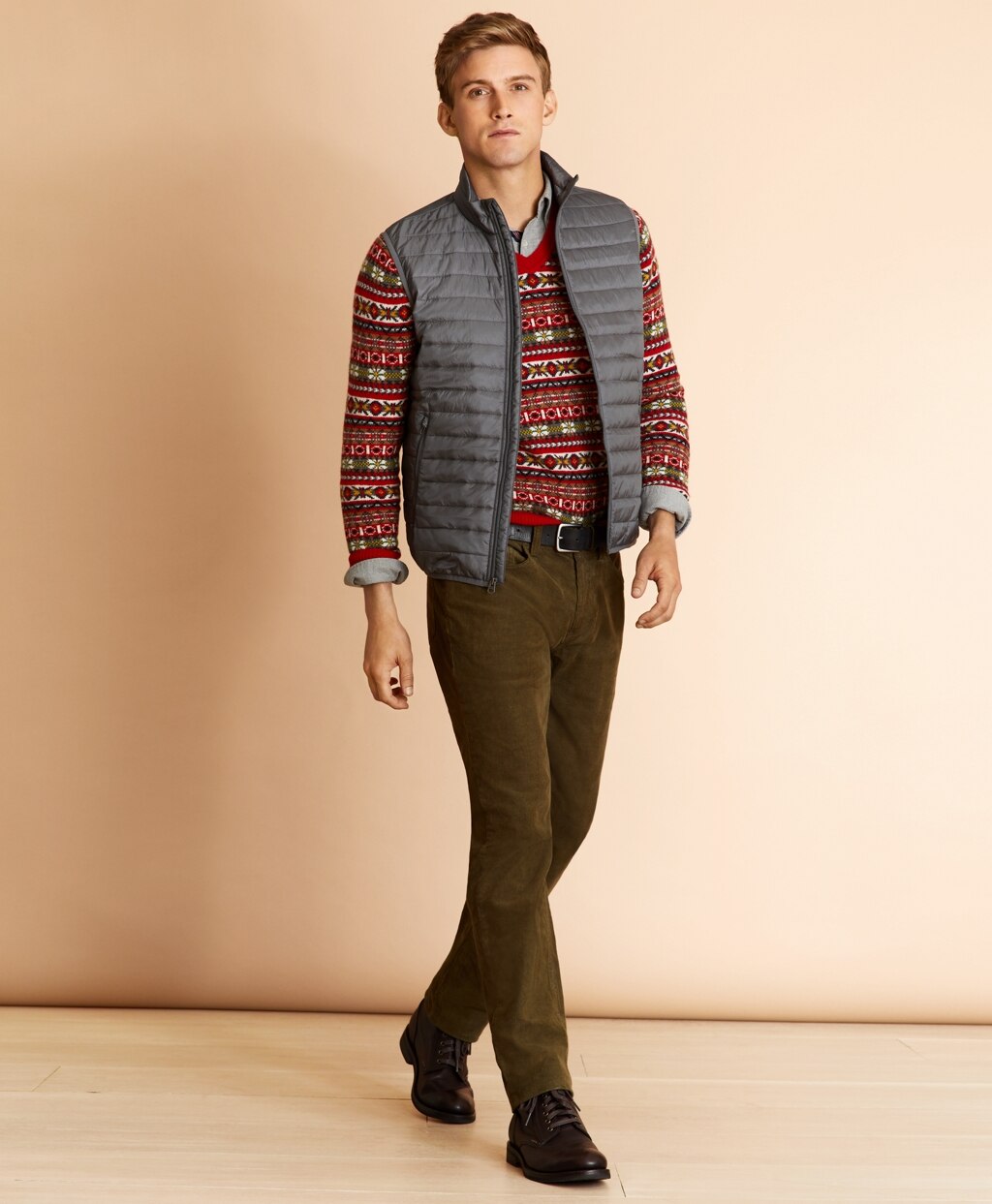 Brooks Brothers Men Five-Pocket Corduroy Pants