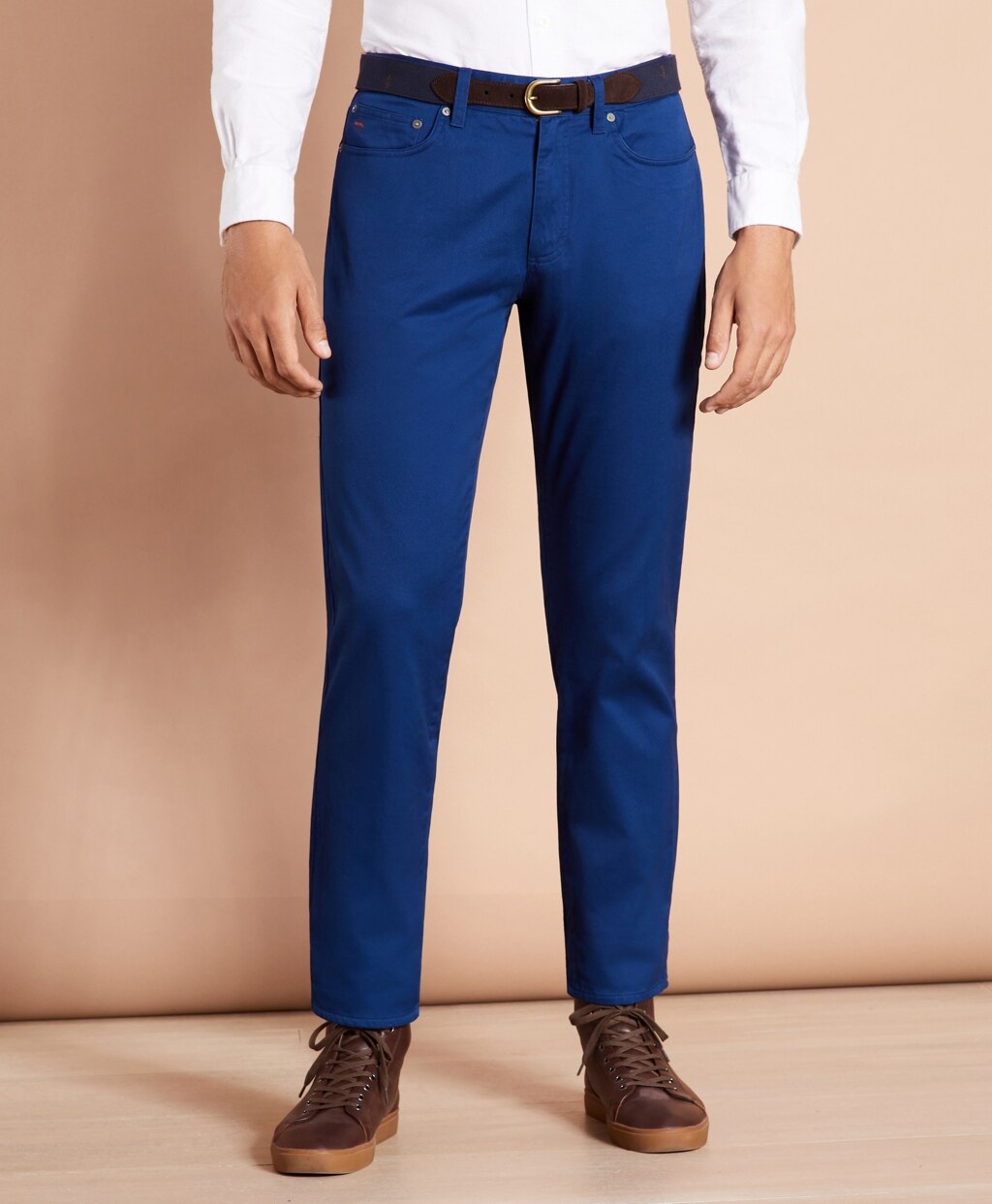 Brooks Brothers Men Five-Pocket Flannel-Lined Chinos