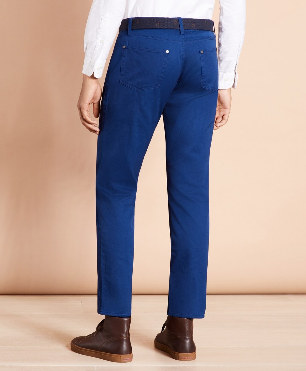 Brooks Brothers Men Five-Pocket Flannel-Lined Chinos