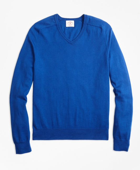 Brooks Brothers Men Cotton-Cashmere V-Neck Sweater