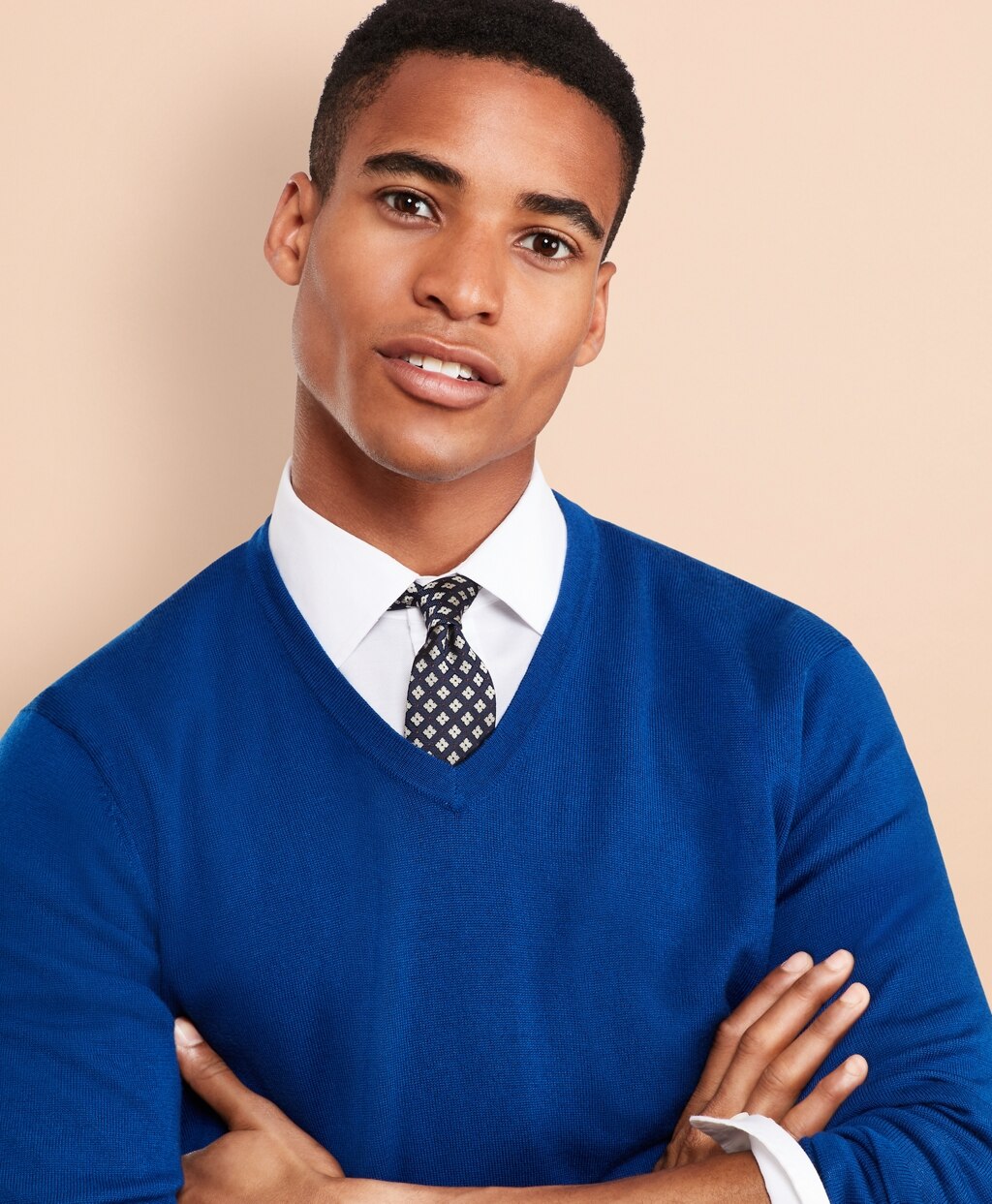 Brooks Brothers Men Merino Wool V-Neck Sweater
