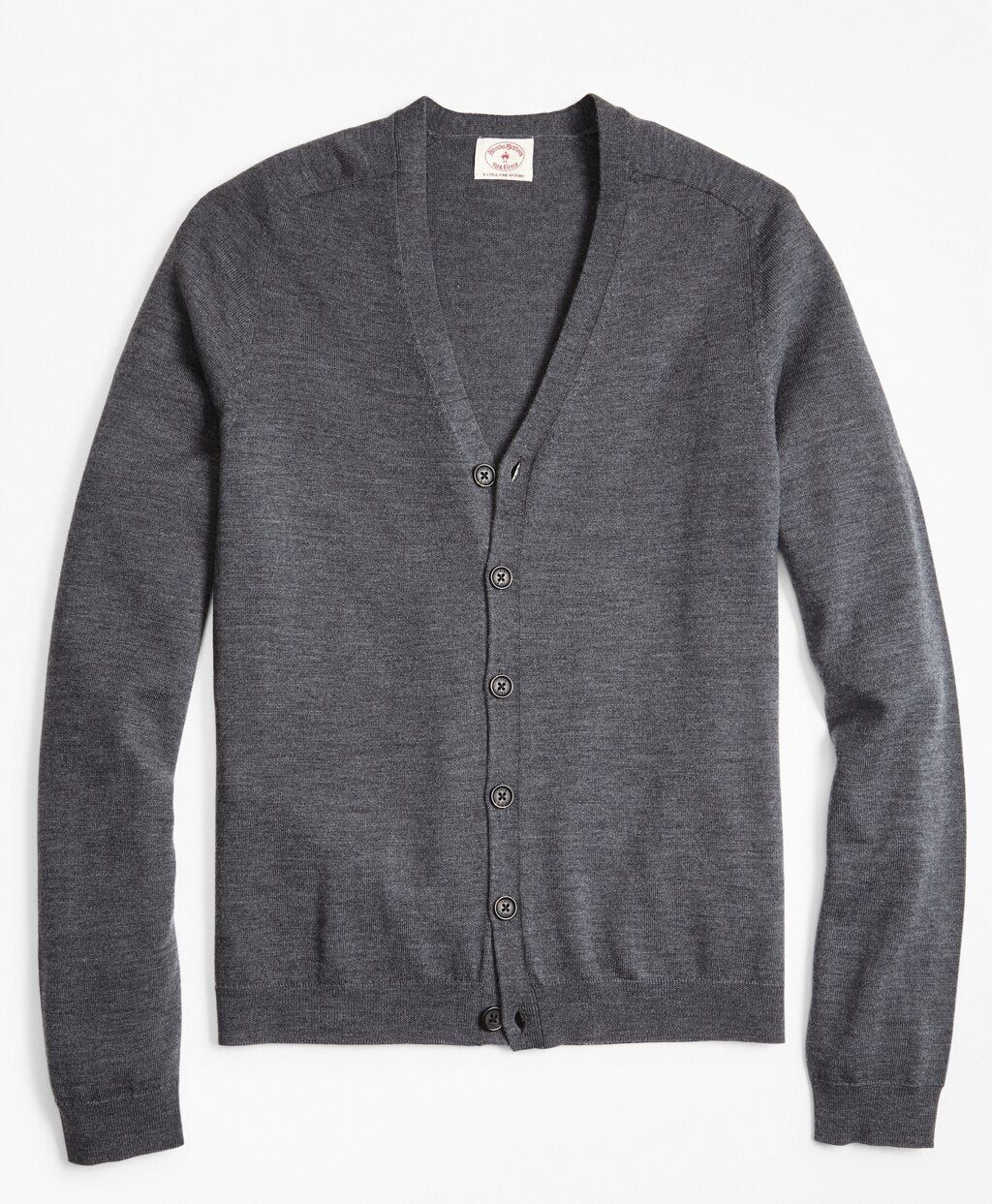 Brooks Brothers Men Merino Wool V-Neck Cardigan