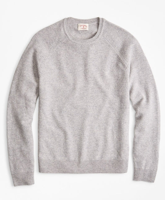 Brooks Brothers Men Lambswool Raglan Crewneck Sweater