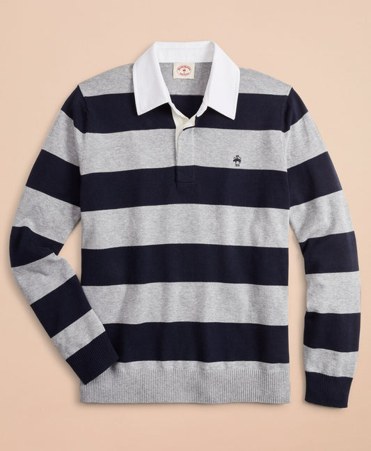 Brooks Brothers Men Cotton-Cashmere Rugby Sweater