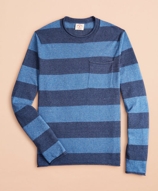 Brooks Brothers Men Striped Cotton Sweater