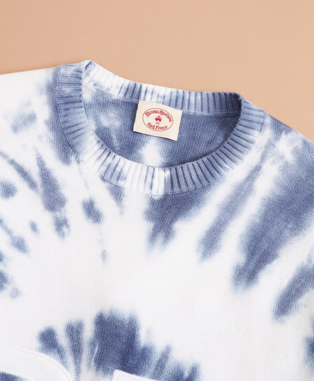 Brooks Brothers Men Graphic Tie-Dyed Cotton Sweater