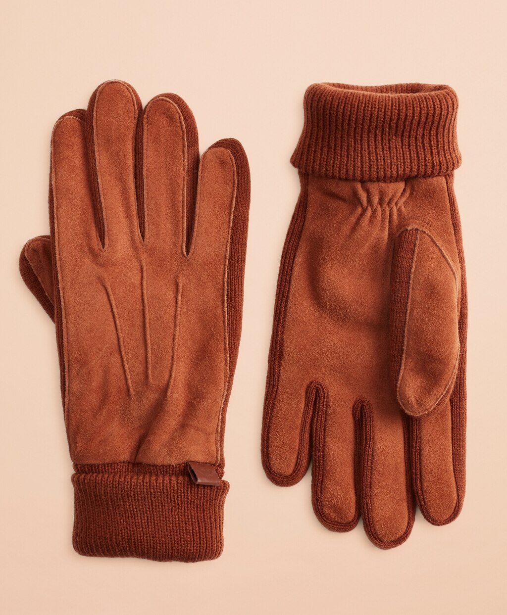 Brooks Brothers Men Deer Suede Gloves