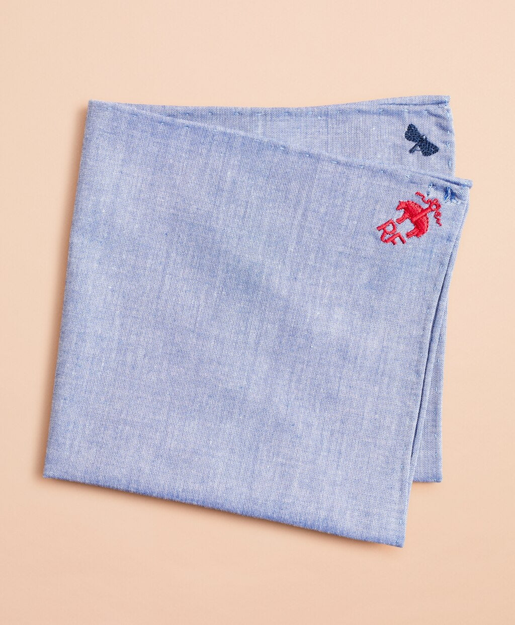 Brooks Brothers Men Embroidered Cotton Pocket Square