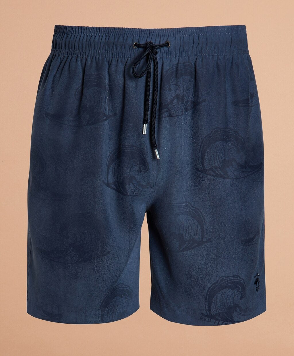Brooks Brothers Men Magic Wave Print 6" Swim Trunks