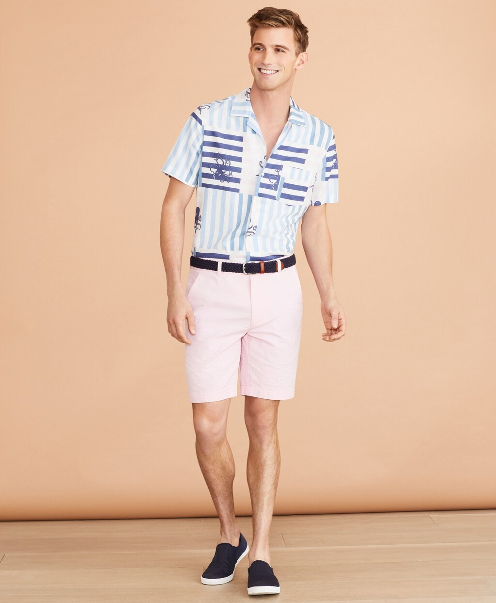 Brooks Brothers Men Cotton Seersucker Shorts