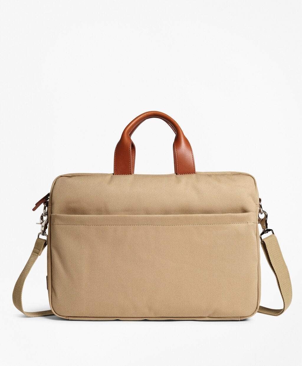 Brooks Brothers Men Brushed Cotton Twill Briefcase