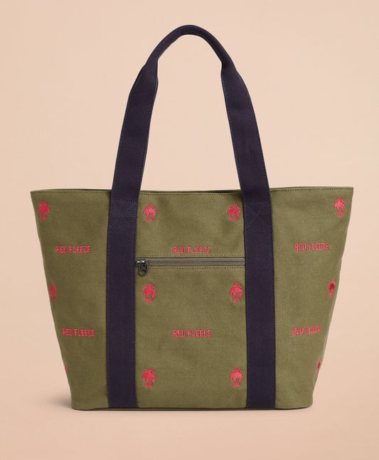 Brooks Brothers Men Logo-Embroidered Canvas Tote Bag