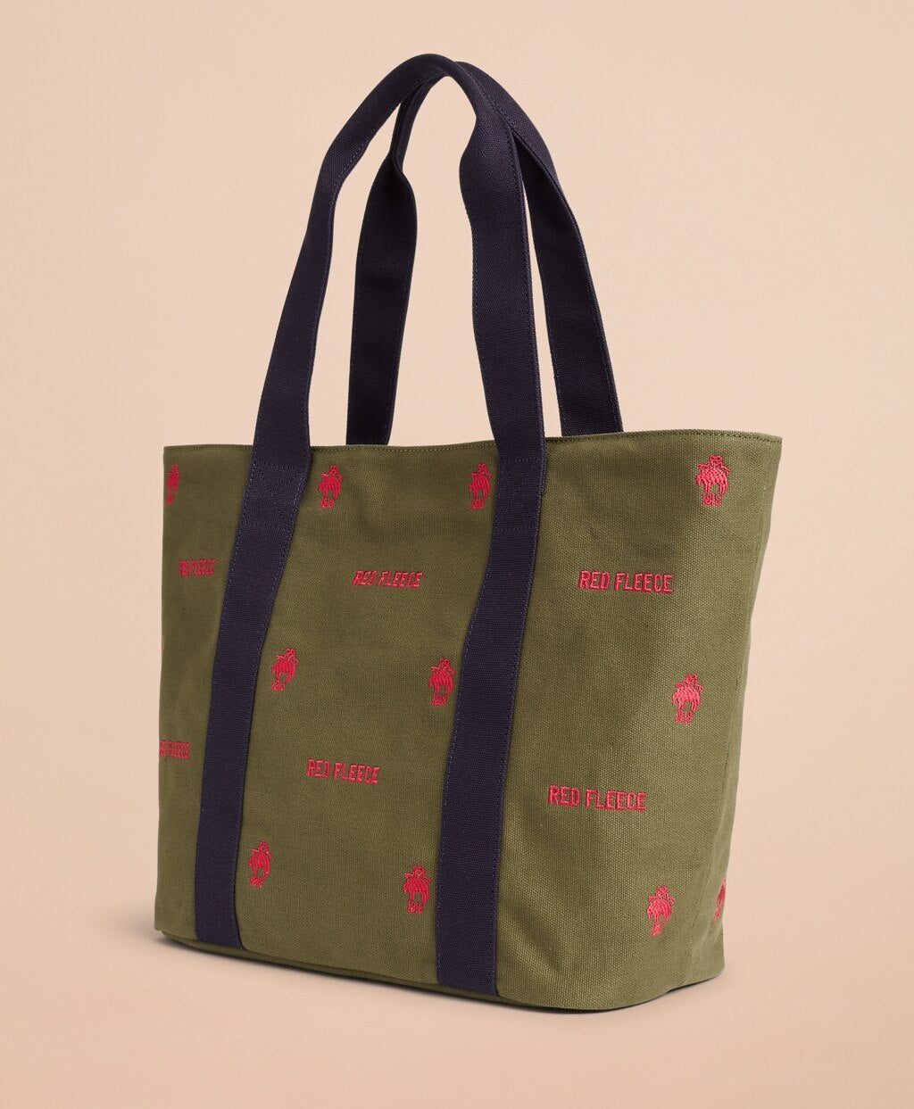 Brooks Brothers Men Logo-Embroidered Canvas Tote Bag
