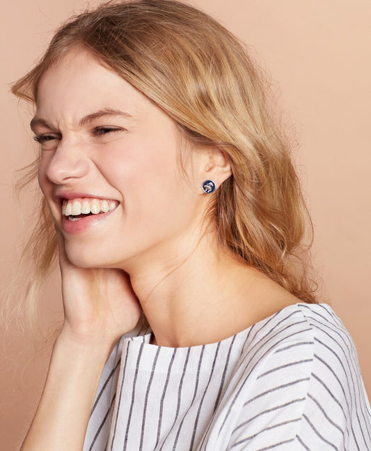 Brooks Brothers Women Enamel Stud Earrings - Set of Three