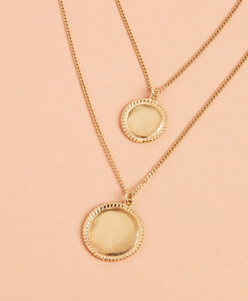 Brooks Brothers Women Demi Fine Layered Disk Necklace