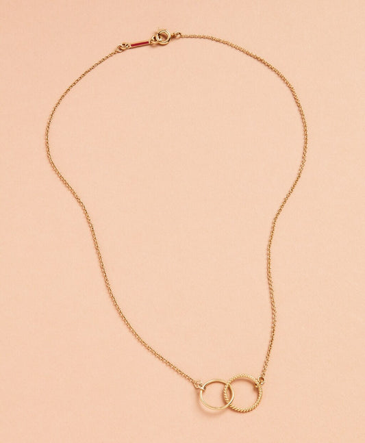 Brooks Brothers Women Demi Fine Interlocking Ring Necklace