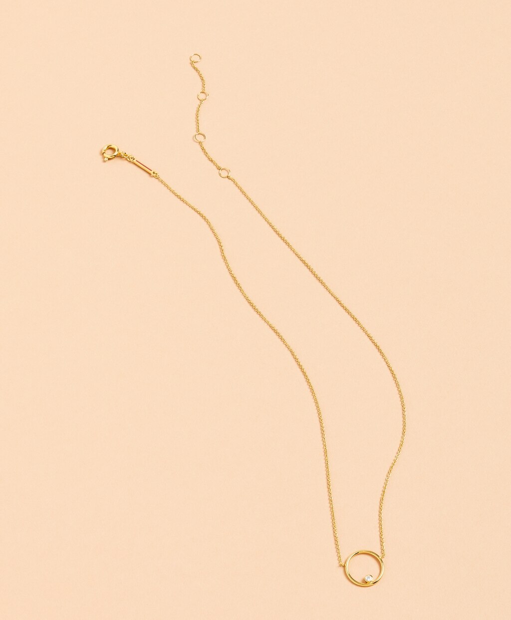 Brooks Brothers Women Demi-Fine Crystal Circle Pendant Necklace