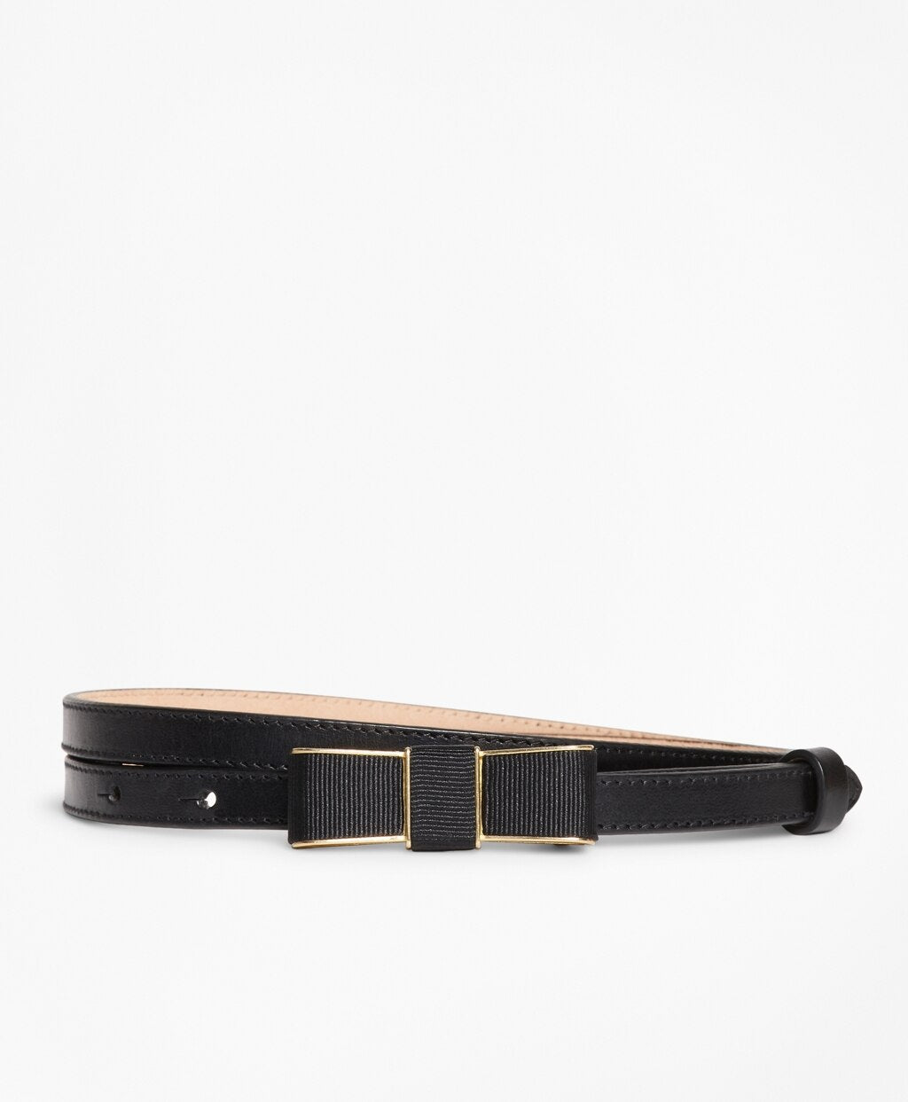 Brooks Brothers Women Leather Bow-Buckle Belt