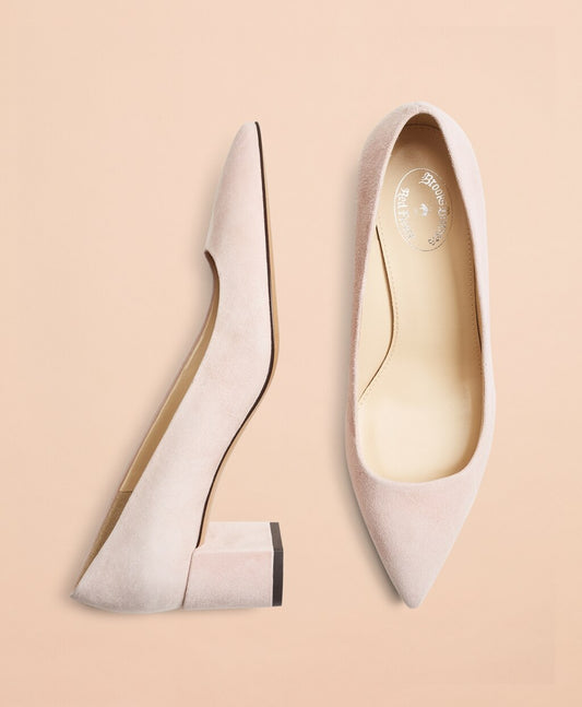 Brooks Brothers Women Point-Toe Block-Heel Pumps