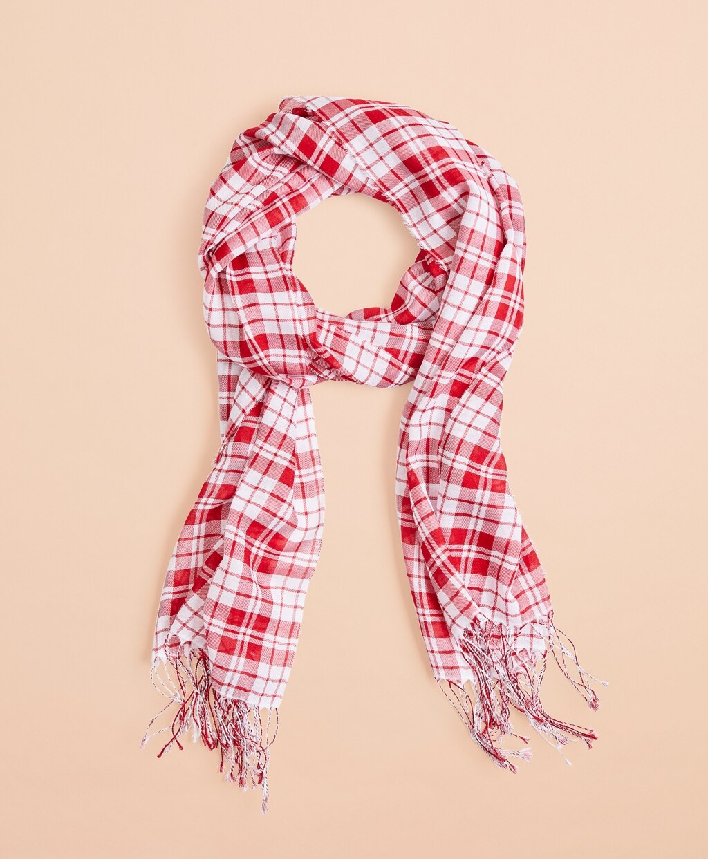 Brooks Brothers Women Plaid Cotton Scarf