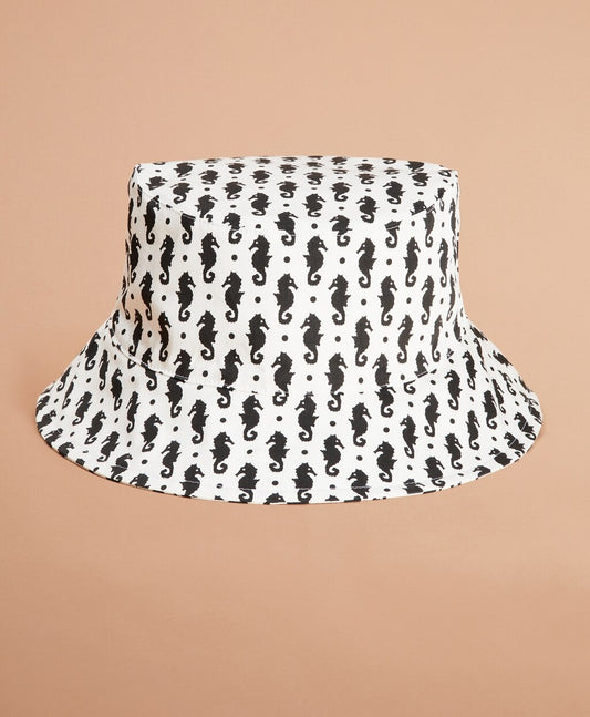 Brooks Brothers Women Seahorse-Print Bucket Hat