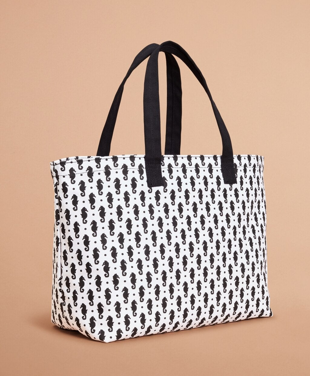 Brooks Brothers Women Seahorse-Print Canvas Tote Bag