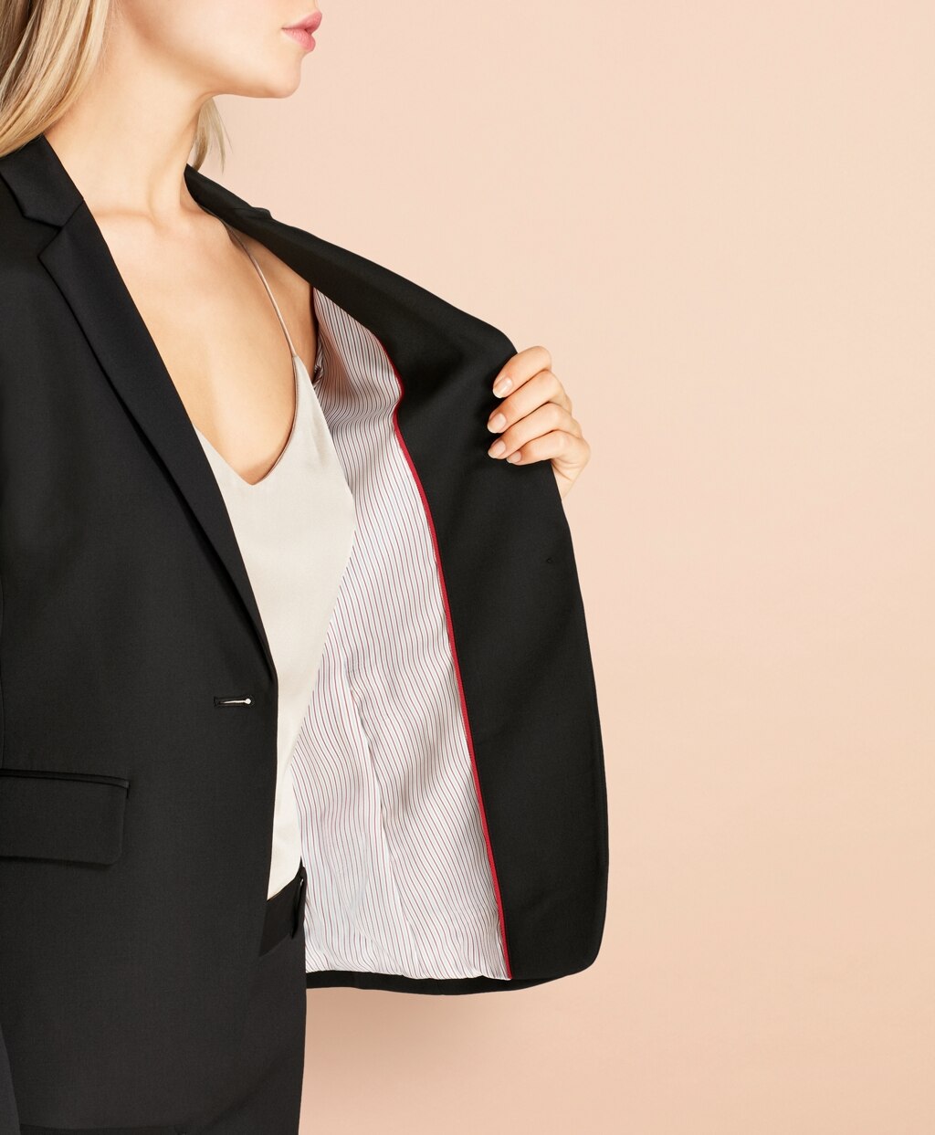 Brooks Brothers Women Stretch Wool One-Button Jacket
