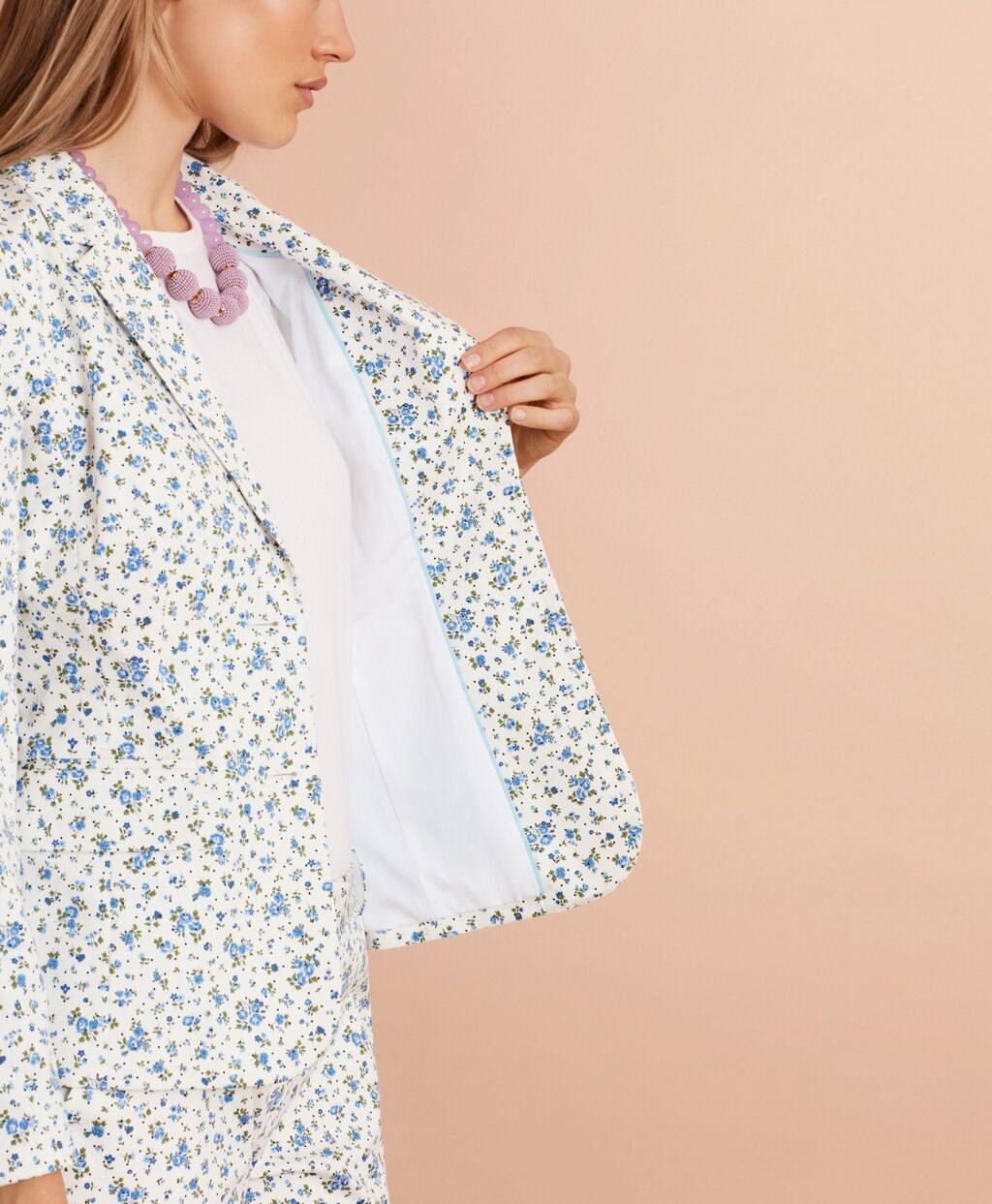 Brooks Brothers Women Floral-Print Stretch-Cotton Sateen Jacket