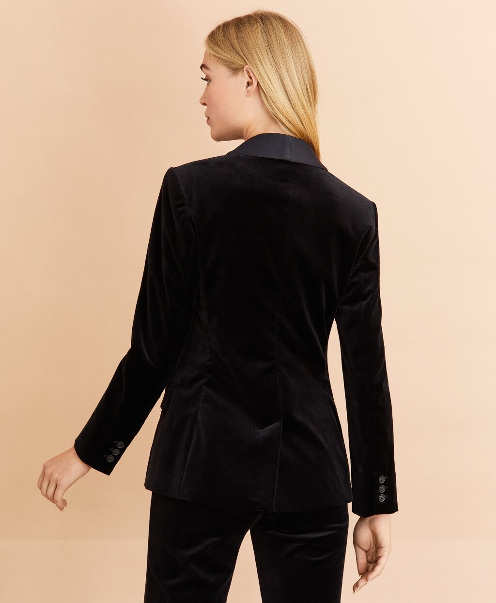 Brooks Brothers Women Velvet Tuxedo Jacket