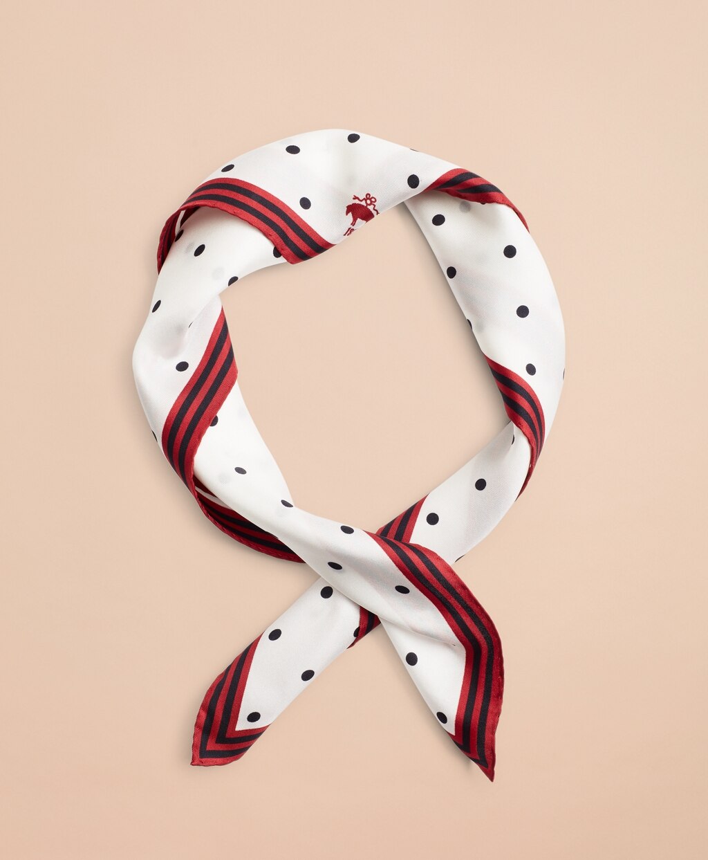 Brooks Brothers Women Polka-Dot Silk Square Scarf