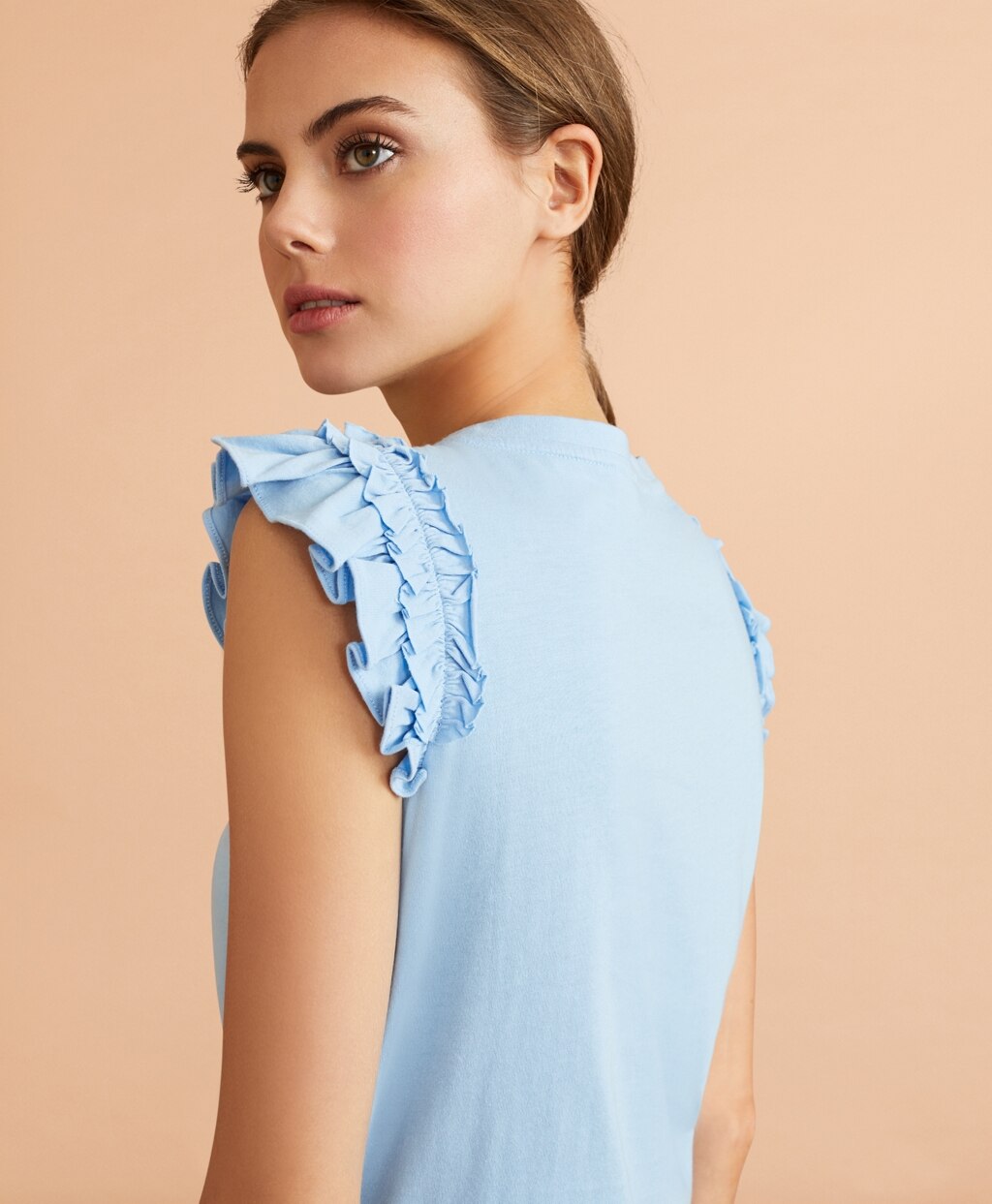 Brooks Brothers Women Flounce-Sleeve Top