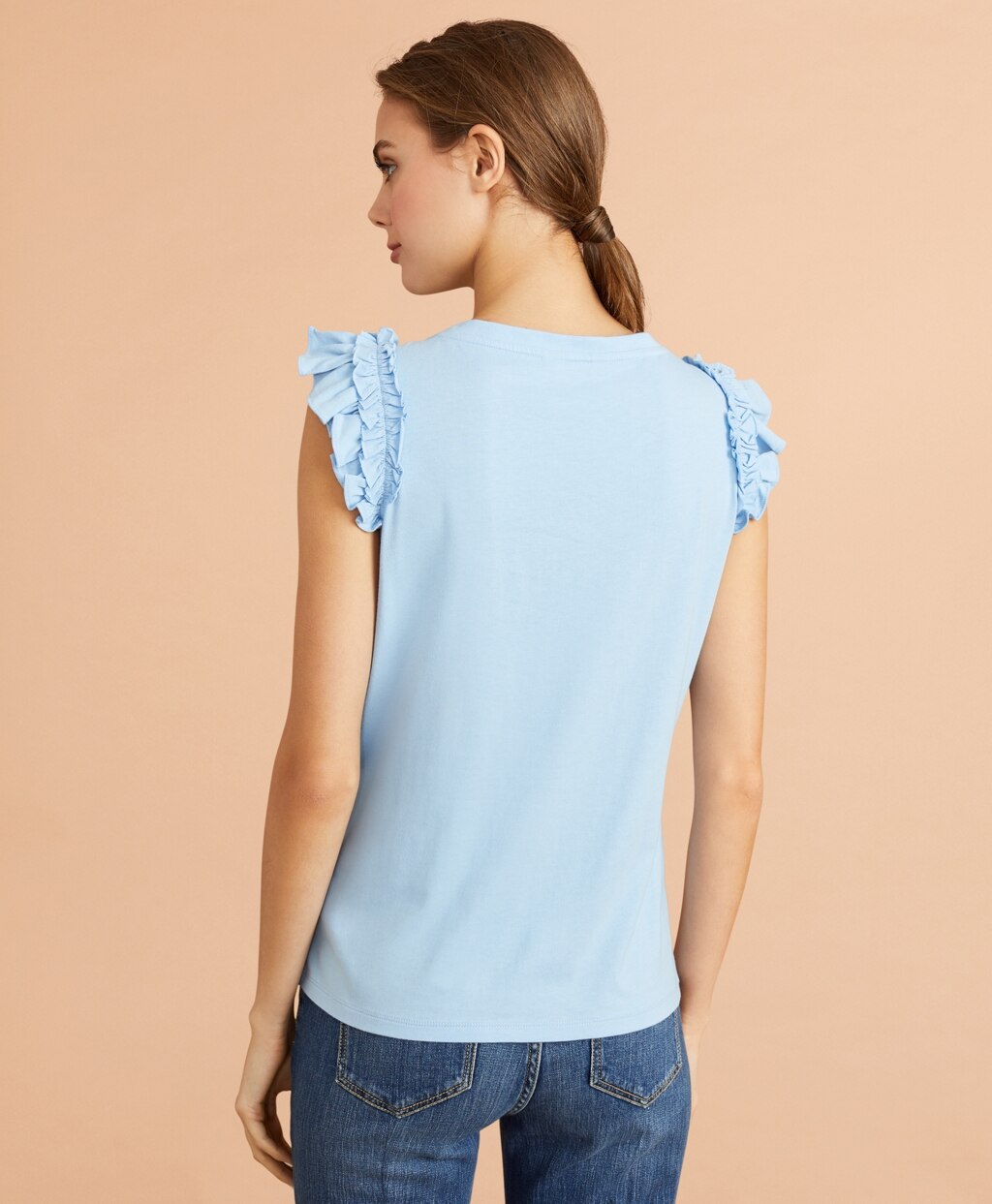 Brooks Brothers Women Flounce-Sleeve Top