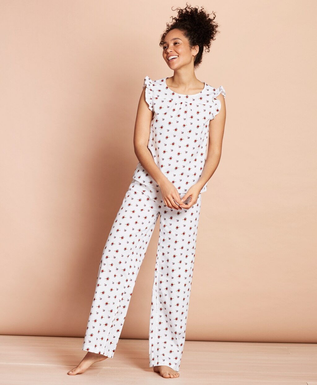 Brooks Brothers Women Floral-Print Cotton Poplin Pajamas