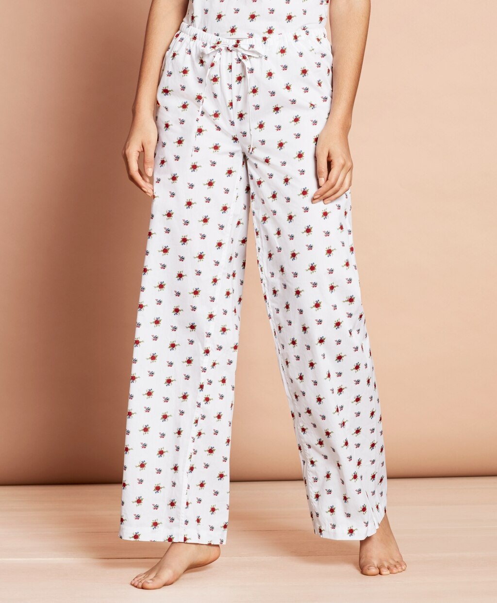 Brooks Brothers Women Floral-Print Cotton Poplin Pajamas