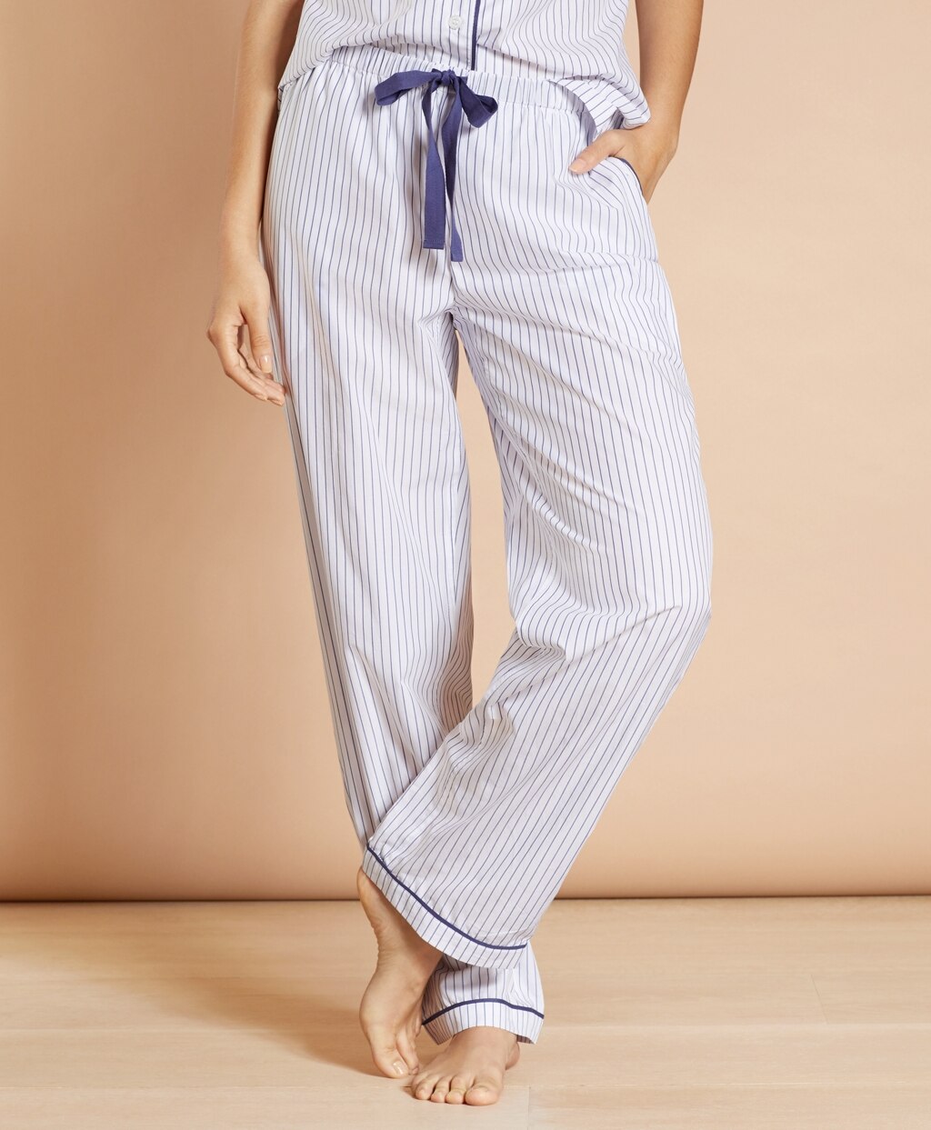 Brooks Brothers Women Striped Supima® Cotton Poplin Pajamas